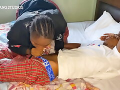 Woke him up to poke my taut vagina before afternoon class (full vid available on XvideosRED)