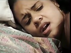 Horny fucker gets her black hairy pussy ravaged by a black wood