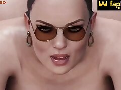 Big Hot Blonde Women Romped in Her Big Ass, Groaning Highly Rock hard