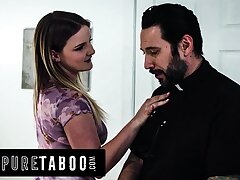Unspoiled Taboo – Troubled Teenie Eliza Eves Fucks Her Priest To Pee Off Her Religious Step-mother