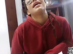 Step-sister just revved Eighteen and asks for her first porno video Step-sister addicted to fuckfest Anal invasion little honey with white-hot pussy Xvideos Large Ass