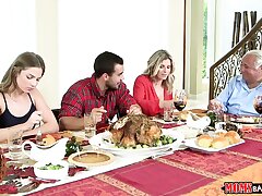Step Moms Bang Teens - Crazy Family Thanksgiving