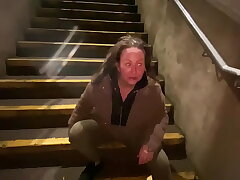 Cracky the street lady finaly gets to fellate shaft