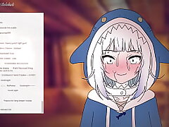Gawr Gura left behind to turn off the geyser before romp ! Anime manga pornography 2d ( Cartoon pornography )