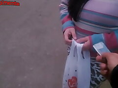 Having sex with a red-hot dame from a marginal colony sans a condom, for several cans, the bastard takes advantage of poverty and even cums in her ass!