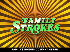 FamilyStrokes - Cherry Teen Learns To Suck Cock From Step Mother