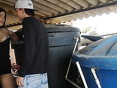 Plumber nails his STEPDAUGHTER's hoe WHEN LEAVING THE HOUSE (part 1)