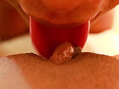 Close up Gash Eating Big clitoris munching until Orgasm POV Khalessi Sixty-nine