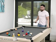 Peter can only fuck the exotic Sasha Pearl in his wild, horny wishes