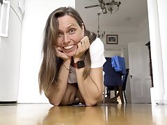 Gaping Wide Wooly Twat Thicket - Leaks Cum and Sprays Pee