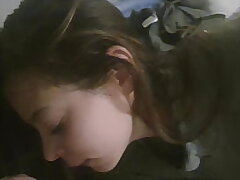 My brother's girlfriend fellates me
