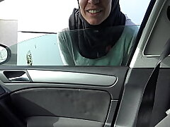 perverted tourist picks up a mischievous Muslim street prostitute