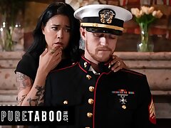 Unspoiled TABOO Lonely Widow Dana Vespoli Wants Stepson To Wear Gone Hubby Military Uniform & Pound Her