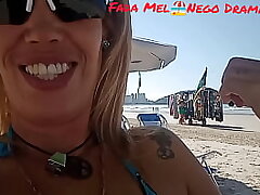 Demonstrating My Asshole And My Bathing suit Twat At Praia Da Enseada In Guarujá Crowded. And My Hubby Recorded It And Zoomed In.