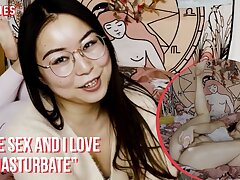 Ersties - Ultra-cute Stunner From China Rubs Her Shaved Vagina Before Capturing a Fuck stick