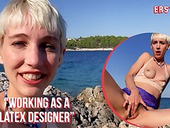 Ersties - Supah Cute Babe Enjoys Outdoor Masturbation in Croatia