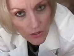Inexperienced blond stunner plays the therapist in this medical desire