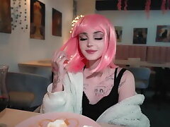 Swallowed a Pal in a Restaurant to Penetrate Her 4k - Pinkloving