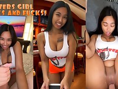 Fucking the Bitchy Hooters Waitress!