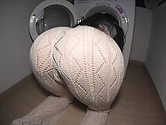 Stepsister lured me with her lush ass. My big prick filled her saucy hole