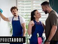 Angry Brunette Cheats On Husband