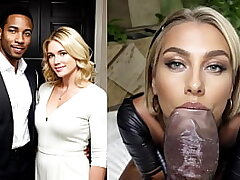 Light-haired takes a ample Big black cock