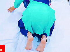 Seeing step sister's blue salwar, step brother was tempted, after that step step-sister opened the salwar and flashed her honest ass.