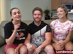 Unwrap basketball inbetween three fine friends turns super-naughty