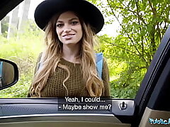 Public Agent enormous knockers hitchhiker Nicole Rae enormous dick public pov sucky-sucky