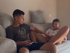 My sister in law won't let me finish a vid game until I shag her first-ever