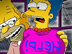 Old Simpson Confused Housewife Marge With A Mega-slut Because Of Exposing Clothes And Fucked In All Her Taut Crevasses While Her Hubby Homer Was At Work / Comic / Visual Novel / Toons / Anime porn / Parody