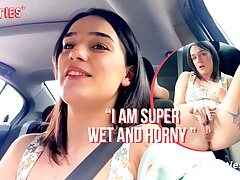 Ersties - Torrid Yankee Honey Gets Off While In Her Car