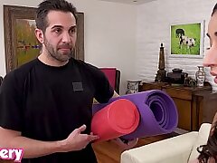 Trickery - Emily Willis plows her trainer in front of her Beau