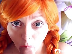 I hit her in her favourite game so I got to face fuck her.