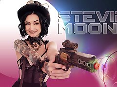 Exxxtra Puny - Crazy Stud Sticks His Hefty Dick In Steampunk Honey Stevie Moon's Little Beaver