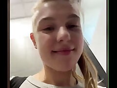Creampie pussy. Squirting in public and fingerblasting