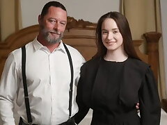 Old Stud Fucks Busty Daughter-in-law as Fuck Plaything