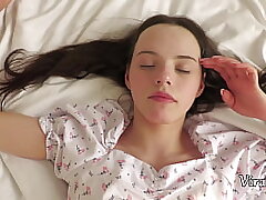 Deprivation Vaginal Virginity of 18yo Beautiful and First-ever Anal with her Stepfather VG377