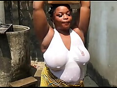 XXL BITCH WITH A WHITE TOP GOT BANGED BY THE WELLSPRING BY HER SEDUCTIVE TENANT