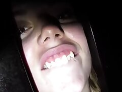 Gloryhole Slut Takes Legal Jizz Loads
