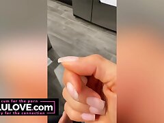 Big milk cans honey roleplaying nurse providing YOU JOI, juggling milk cans and booty, showing mounds & ass, behind scenes - Lelu Enjoy