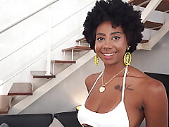 Perfect breast ebony, Ana Susage gets her ass & facehole pounded by white huge cock (Anal, 0% pussy, deep throat, spit, rim, IR -BW/WM) OB382