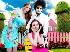 Mylf - Two Super-steamy Cougars With Phat Boobies Need Their Bushes Trimmed (Edward Scissorhands Parody)