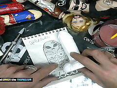 Fuck stick art business - It's time to tracing sketch of the alien grey