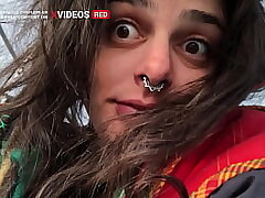 Having sex in an abandoned bus in the desert!