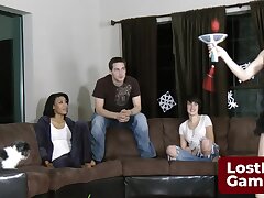3 red-hot girls and one fortunate guy are toying a unwrap game togehter