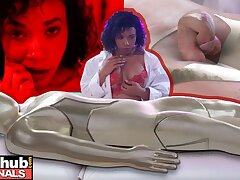 Fakehub - Masculine Sex Robot unfolds his massive organic dong to bang the super hot Black Professor