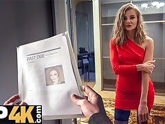 DEBT4k. Janitor’s Jummy Pussy Hunt. Hot sex with Fibi Euro & Charlie Dean