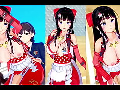 [Eroge Koikatsu! ] Big bra-stuffers female shrine swordfighter 