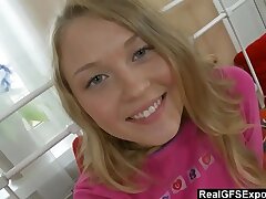 RealGfsExposed - Vanessa Kim Gets Filled With An Inflatable Assfuck Faux-cock